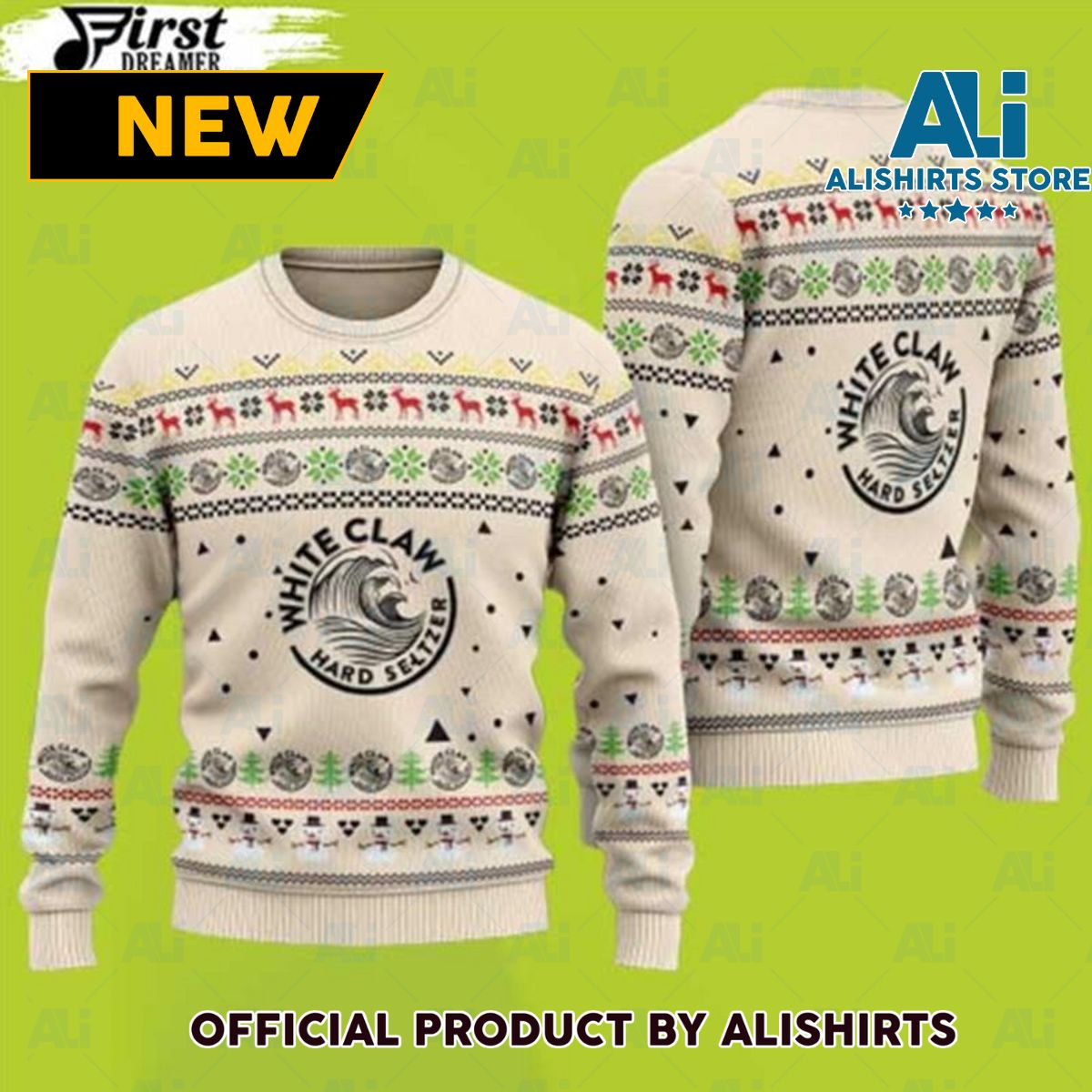 White Claw Ugly Sweater