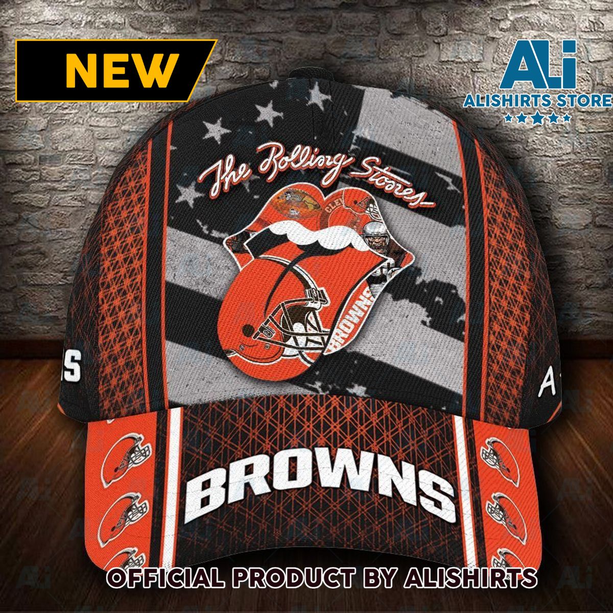 Personalized Cleveland Browns The Rolling Stones Classic Cap