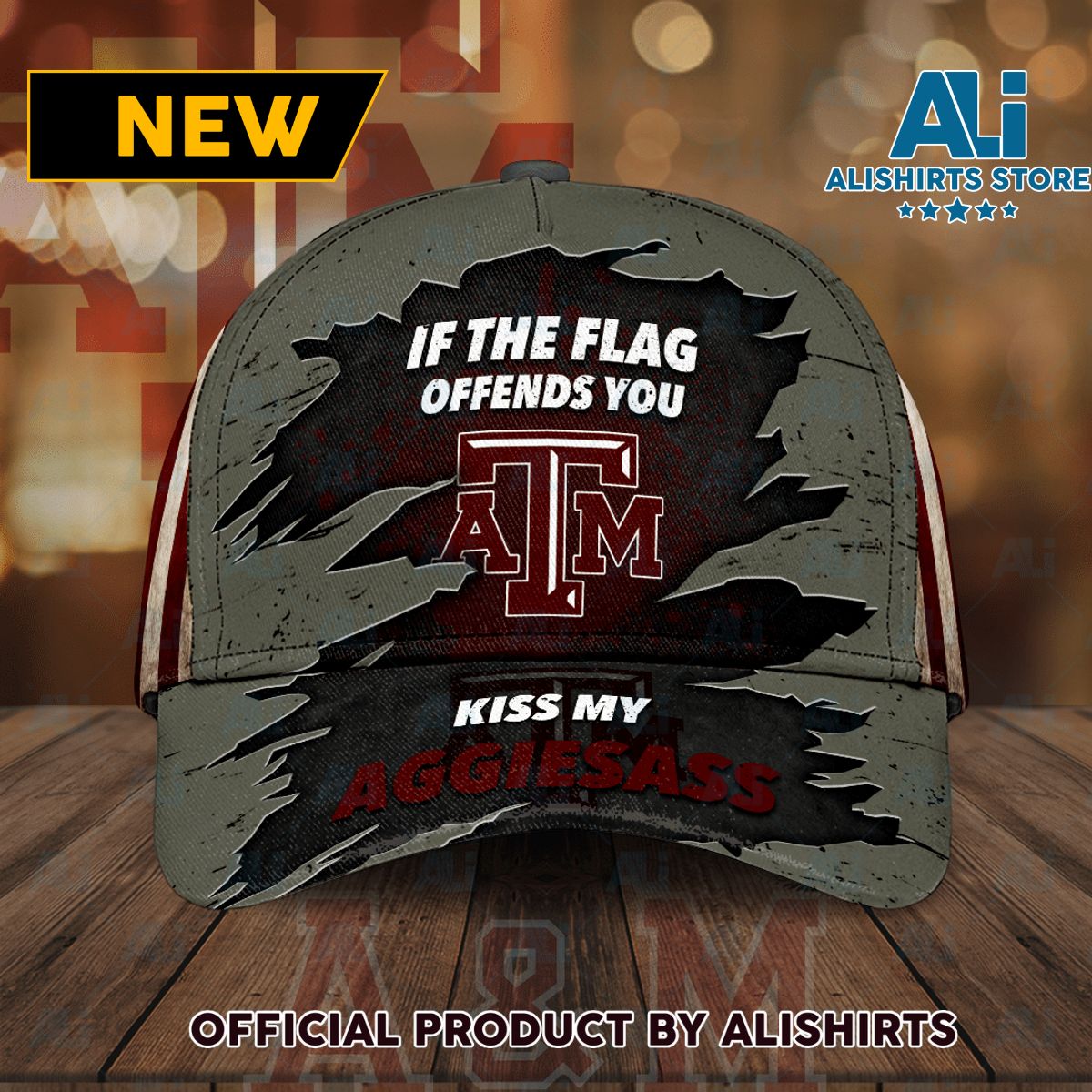 Texas A&M Aggies If The Flag Offends You Kiss My Aggiesass Classic Baseball Cap