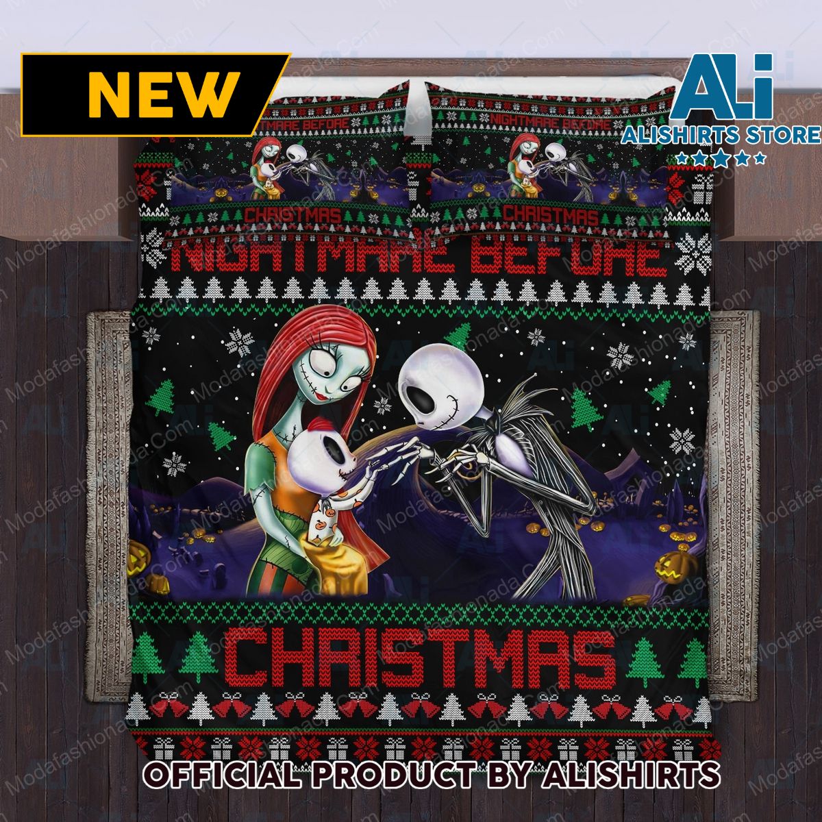 The Nightmare Before Christmas Merry Christmas Bedding Sets