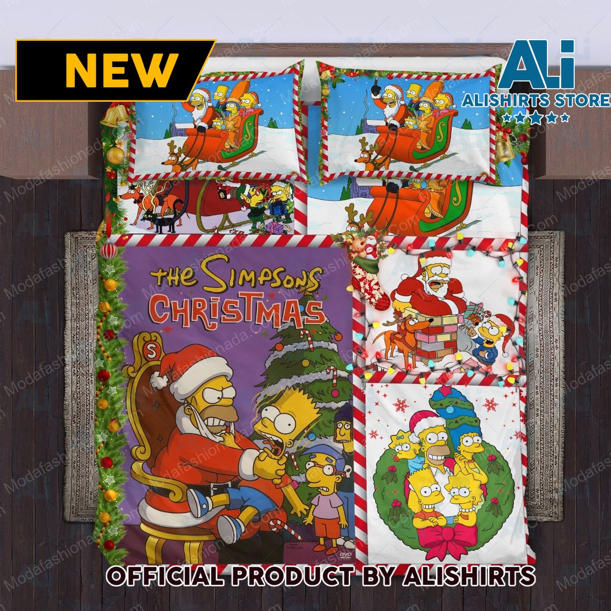 The Simpsons Merry Christmas Bedding Sets