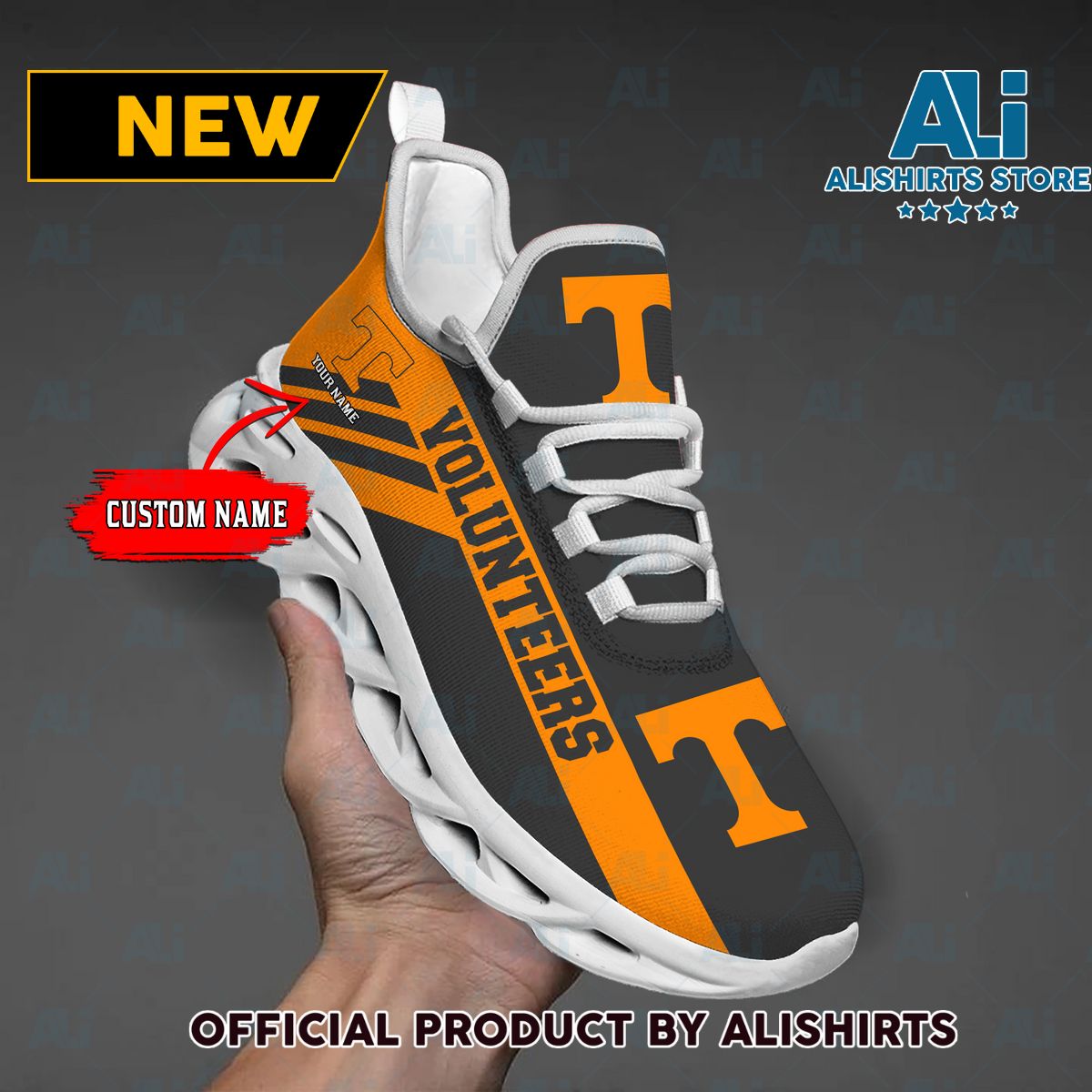 NCAA 1 Tennessee Volunteers Custom Name Max Soul Shoes