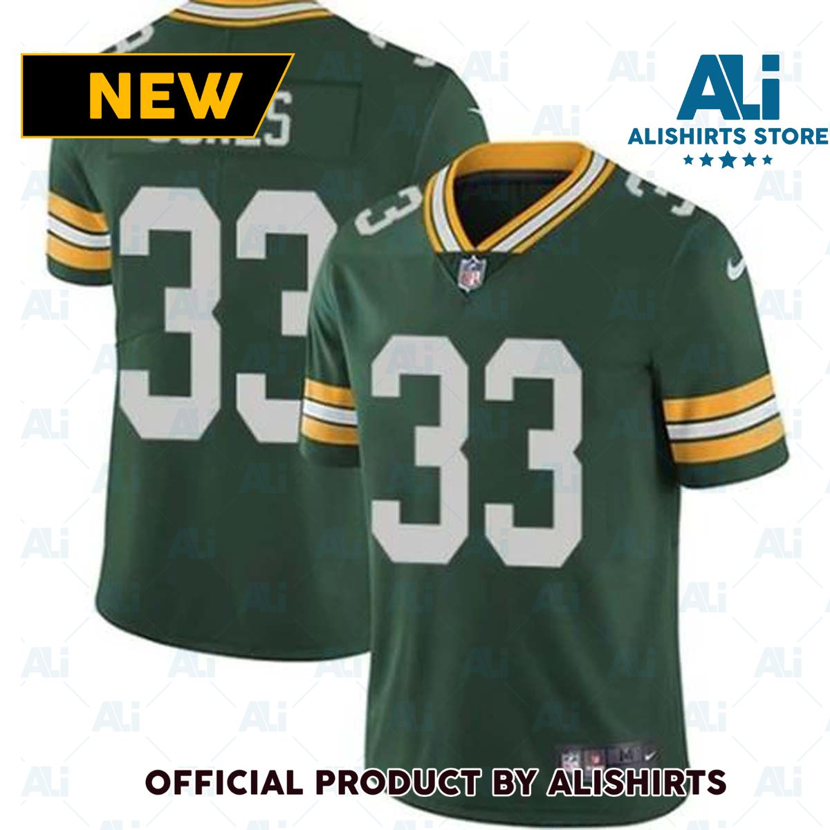 Nike Green Bay Packers Aaron Jones  33 Limited NFL Football Jersey