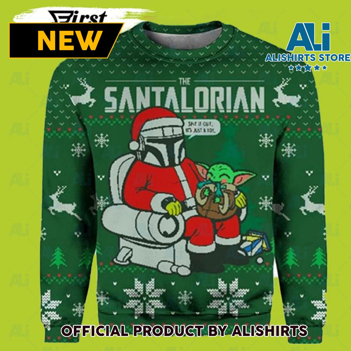 The Santalorian Star Wars Ugly Christmas Sweater