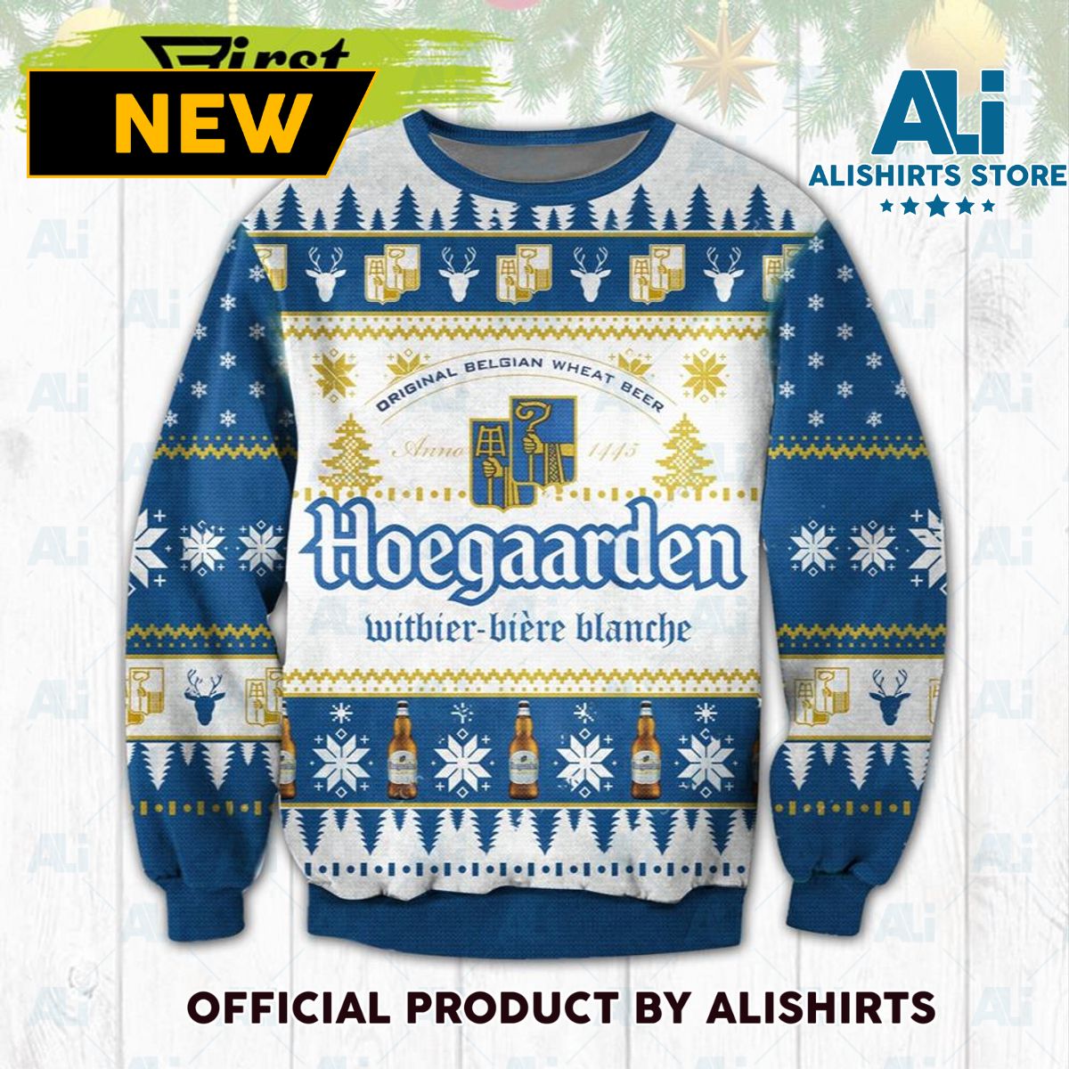 Hoegaarden Beer Ugly Christmas Sweater Unisex