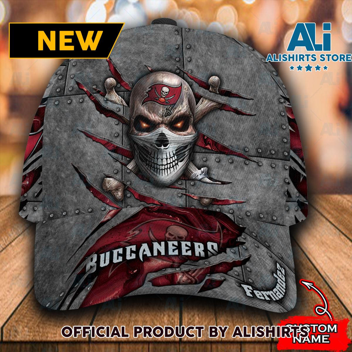 Personalized Tampa Bay Buccaneers Skull Classic Cap