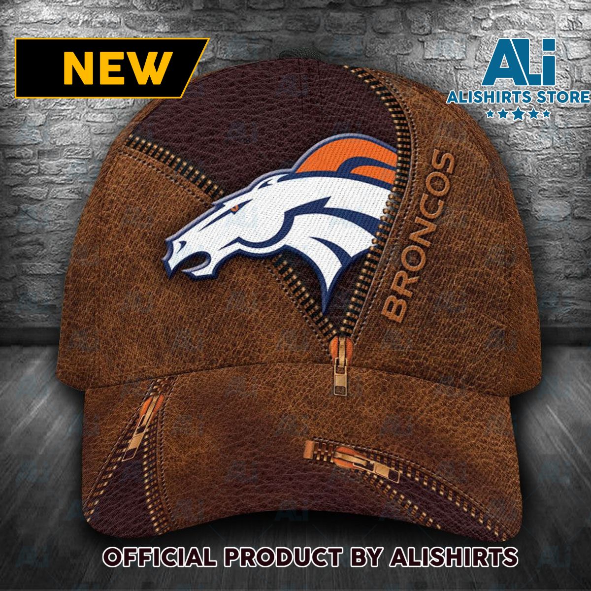 Personalized Denver Broncos Zip Classic Cap