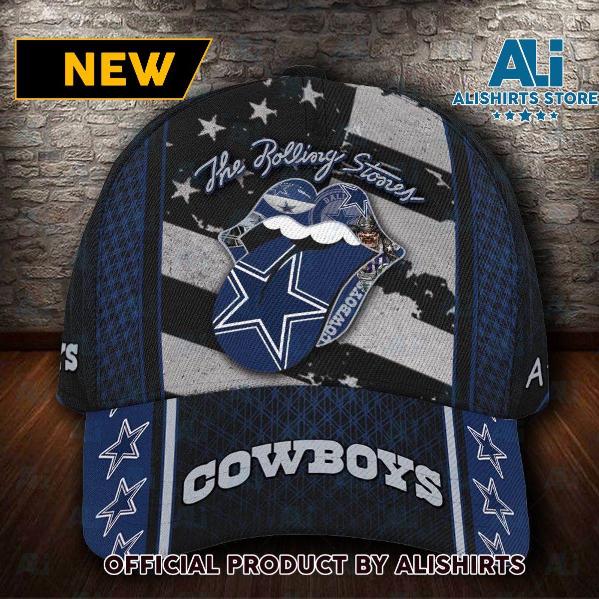 Personalized Dallas Cowboys The Rolling Stones Classic Cap