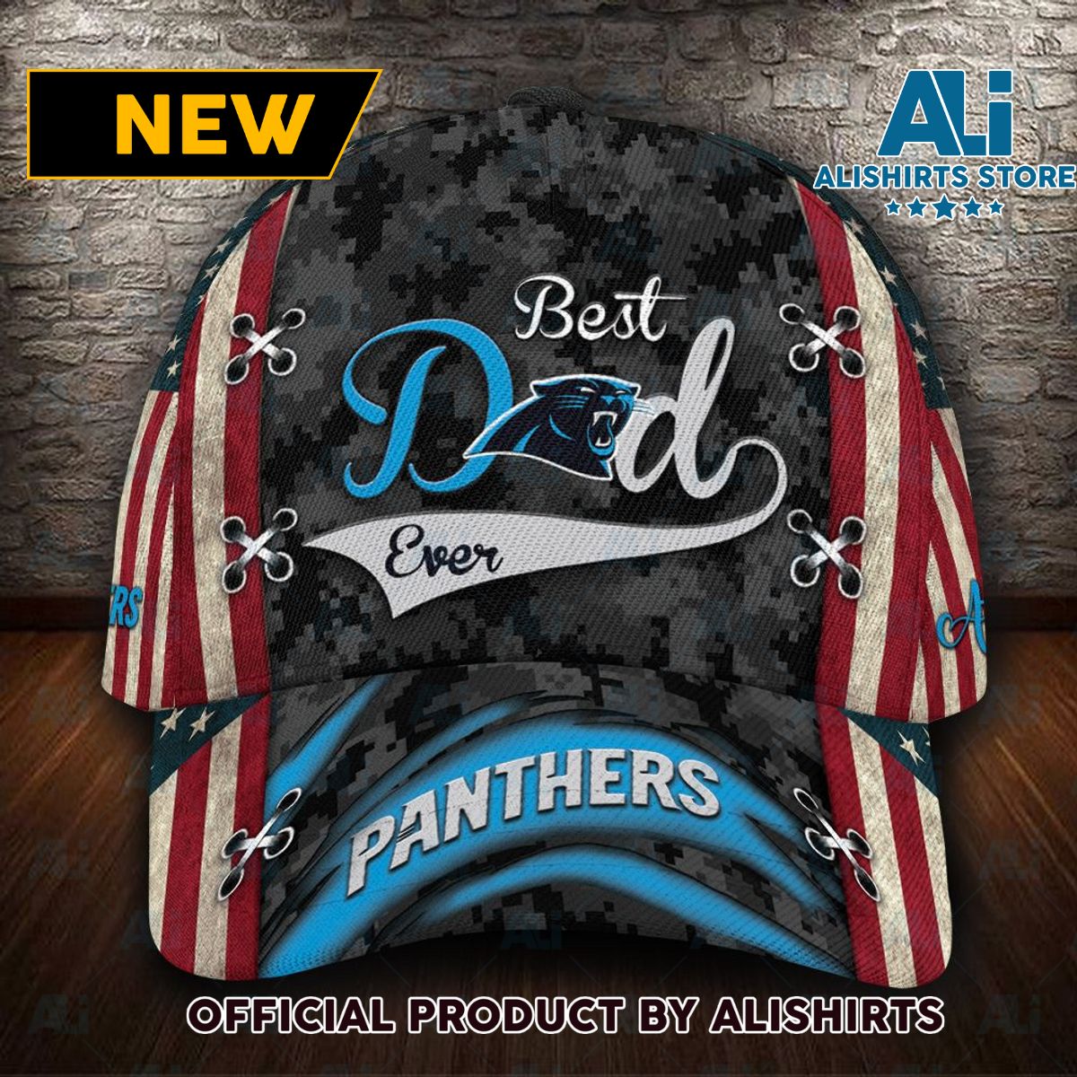 Personalized Carolina Panthers Best Dad Ever Classic Cap