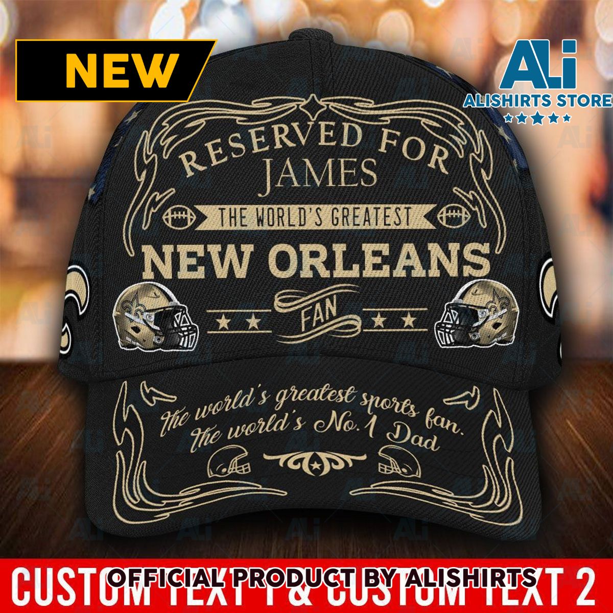 Personalized New Orleans Saints World Greatest Fan Classic Cap