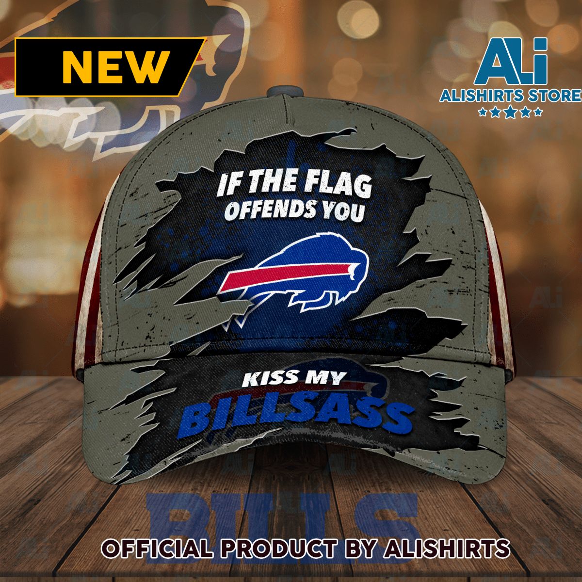 Buffalo Bills If The Flag Offends You Kiss My Billsass Classic Baseball Cap