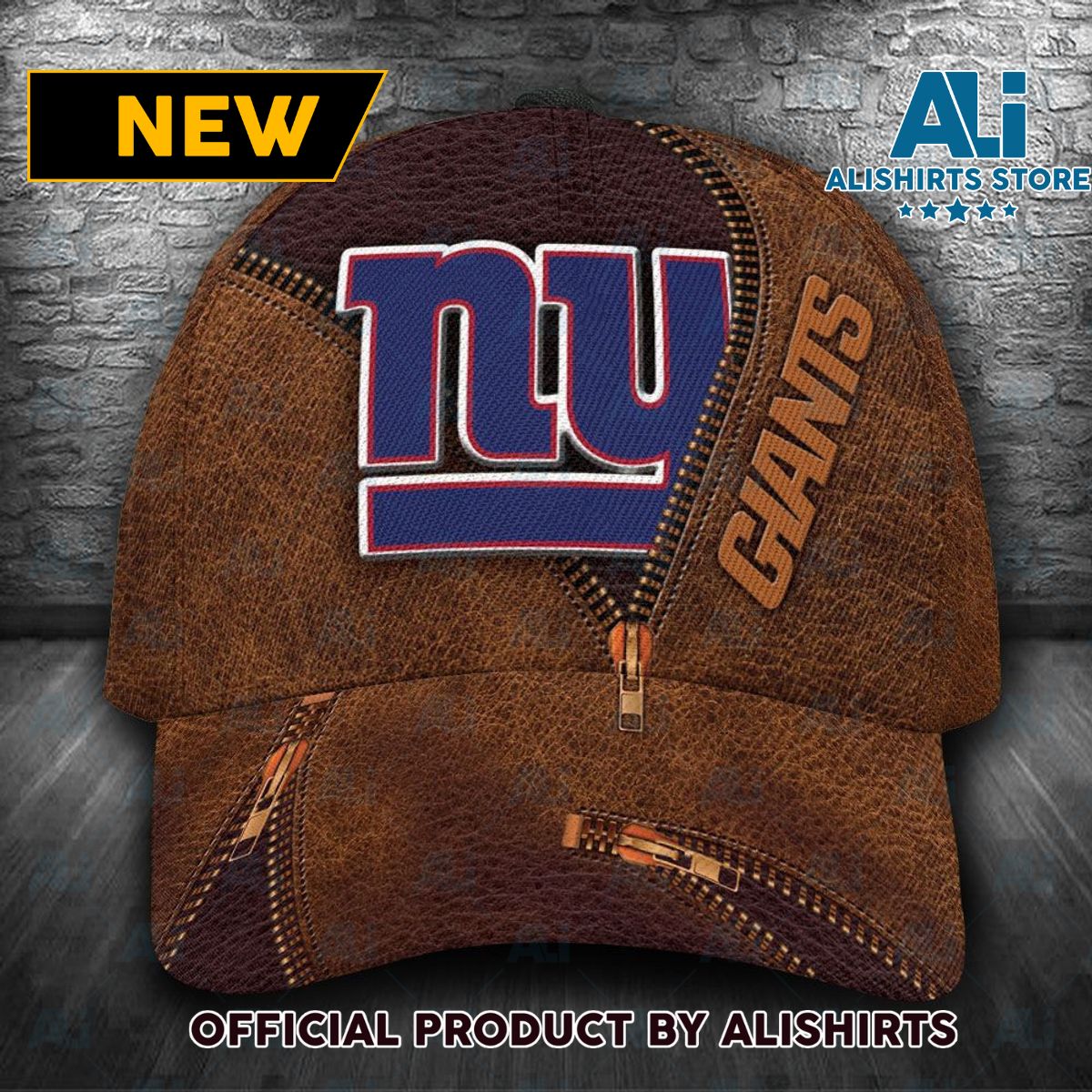 Personalized New York Giants Zip Classic Cap