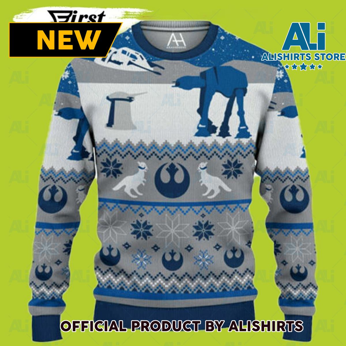 Star Wars Ugly Christmas Sweater Star Wars Happy Hoth-idays Christmas Sweater