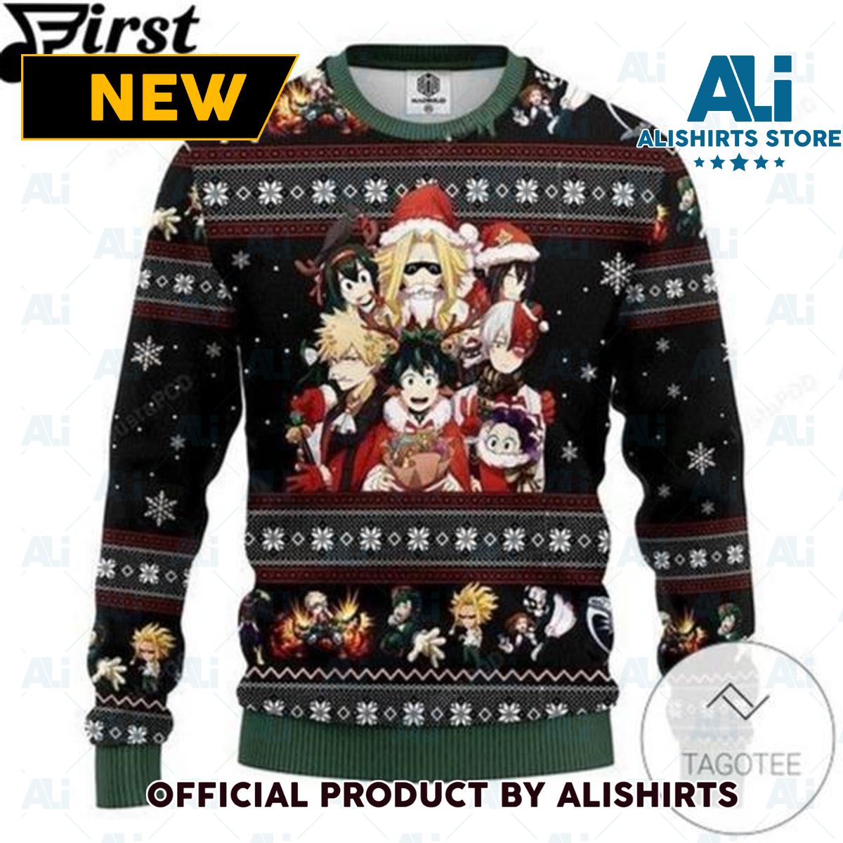 My Hero Academia Anime Ugly Christmas Sweater