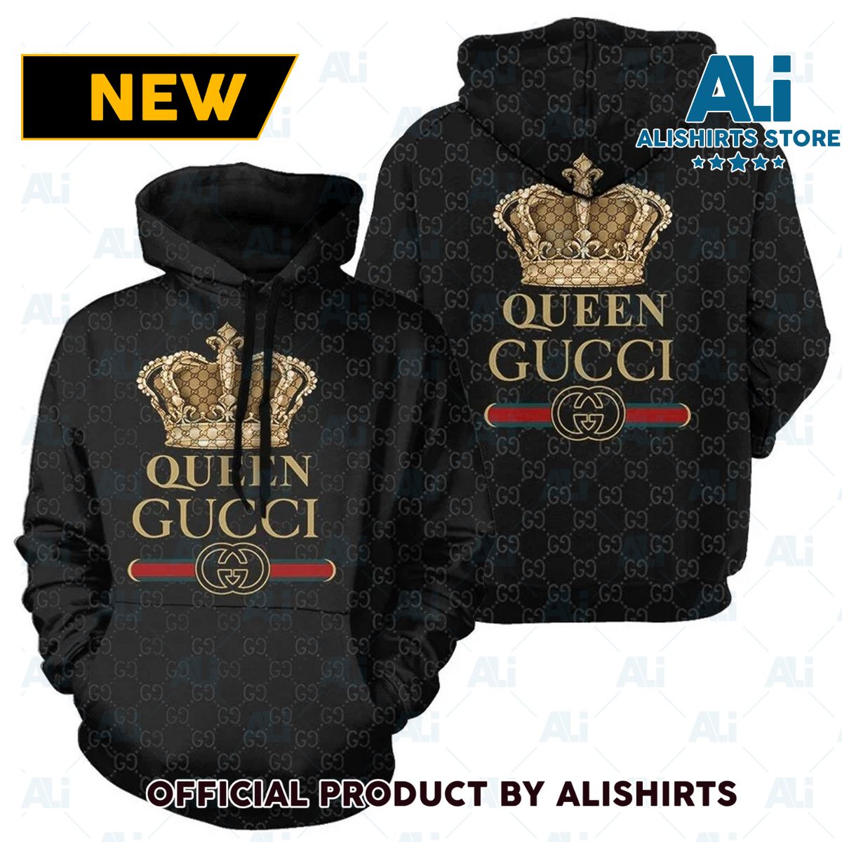 Gucci GG Queen Hoodie Luxury Brand Outfits