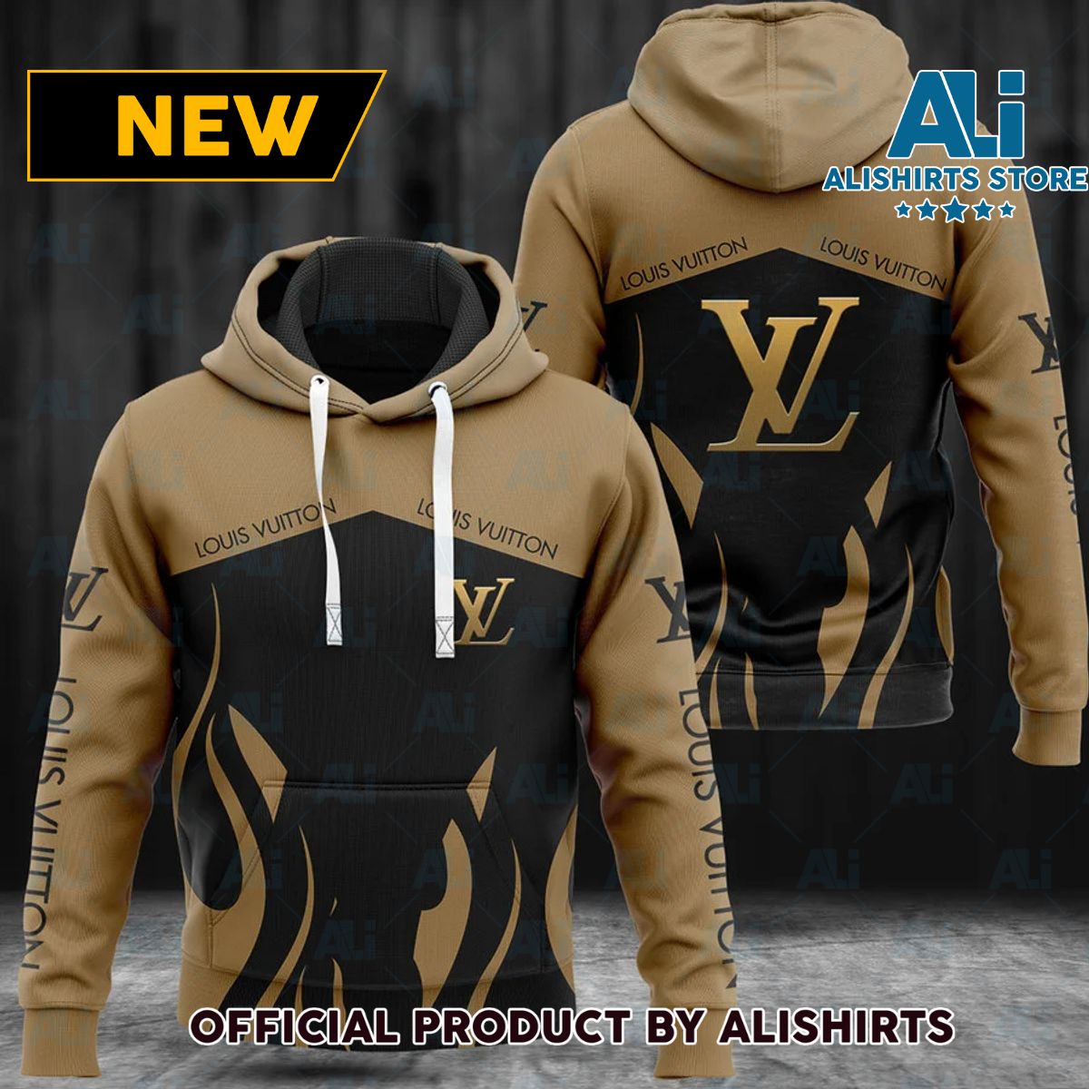 Louis Vuitton LV Brown Boursicot Hoodie Luxury Brand Outfits