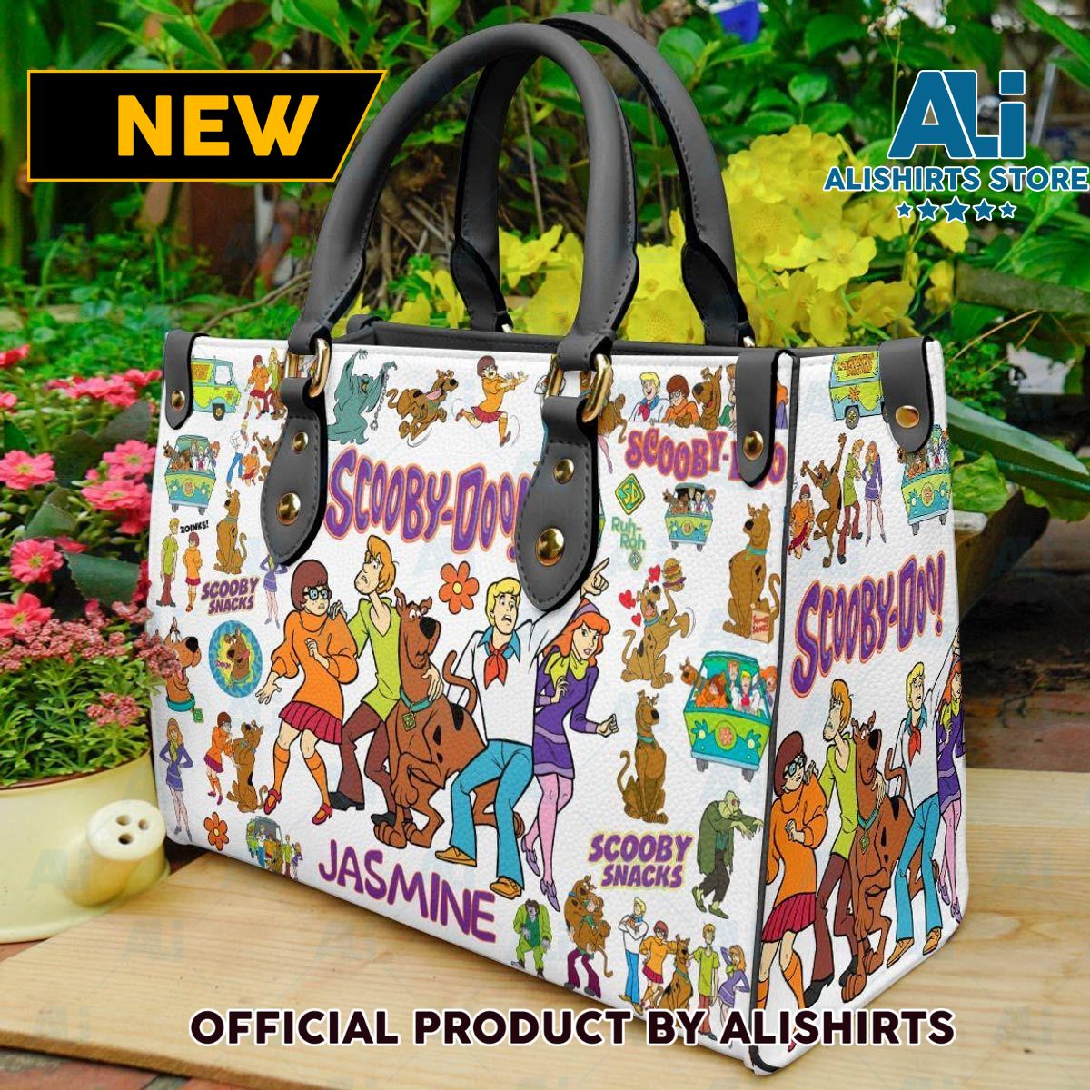 Scooby Doo Squad Personalized Leather HandBags Women Tote Bag