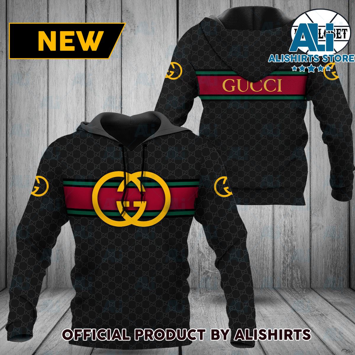 Gucci cuoio grasso Black Hoodie Luxury Brand Outfits