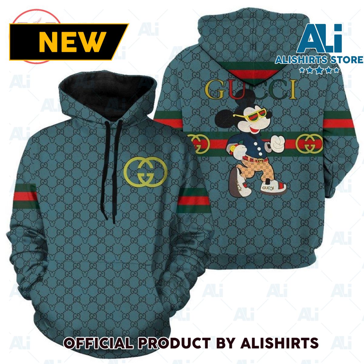 Gucci Mickey Mouse Hoodie Luxury Brand Outfits
