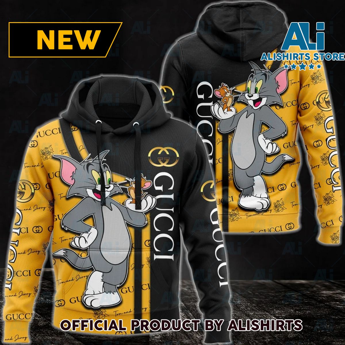 Gucci GG Tom And Jerry Hoodie Luxury Brand Outfits