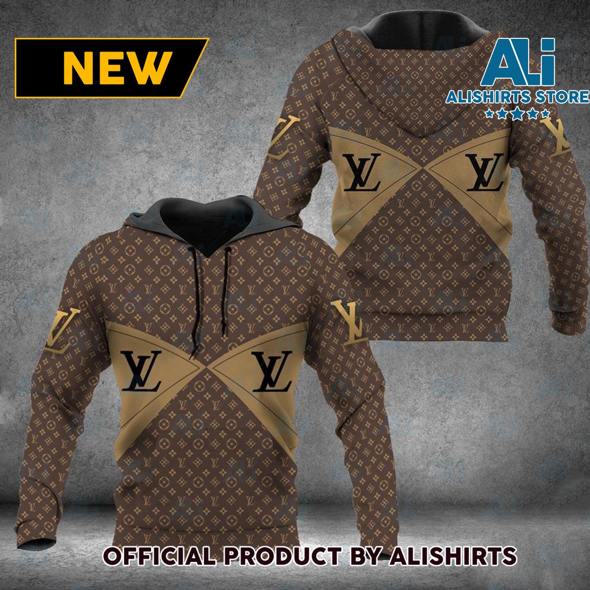 Louis Vuitton LV Brown Deauville Hoodie Luxury Brand Outfits