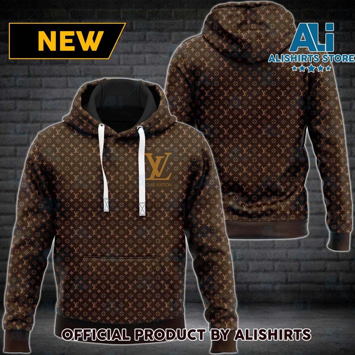 Louis Vuitton LV Brown Game On Hoodie Luxury Brand Outfits
