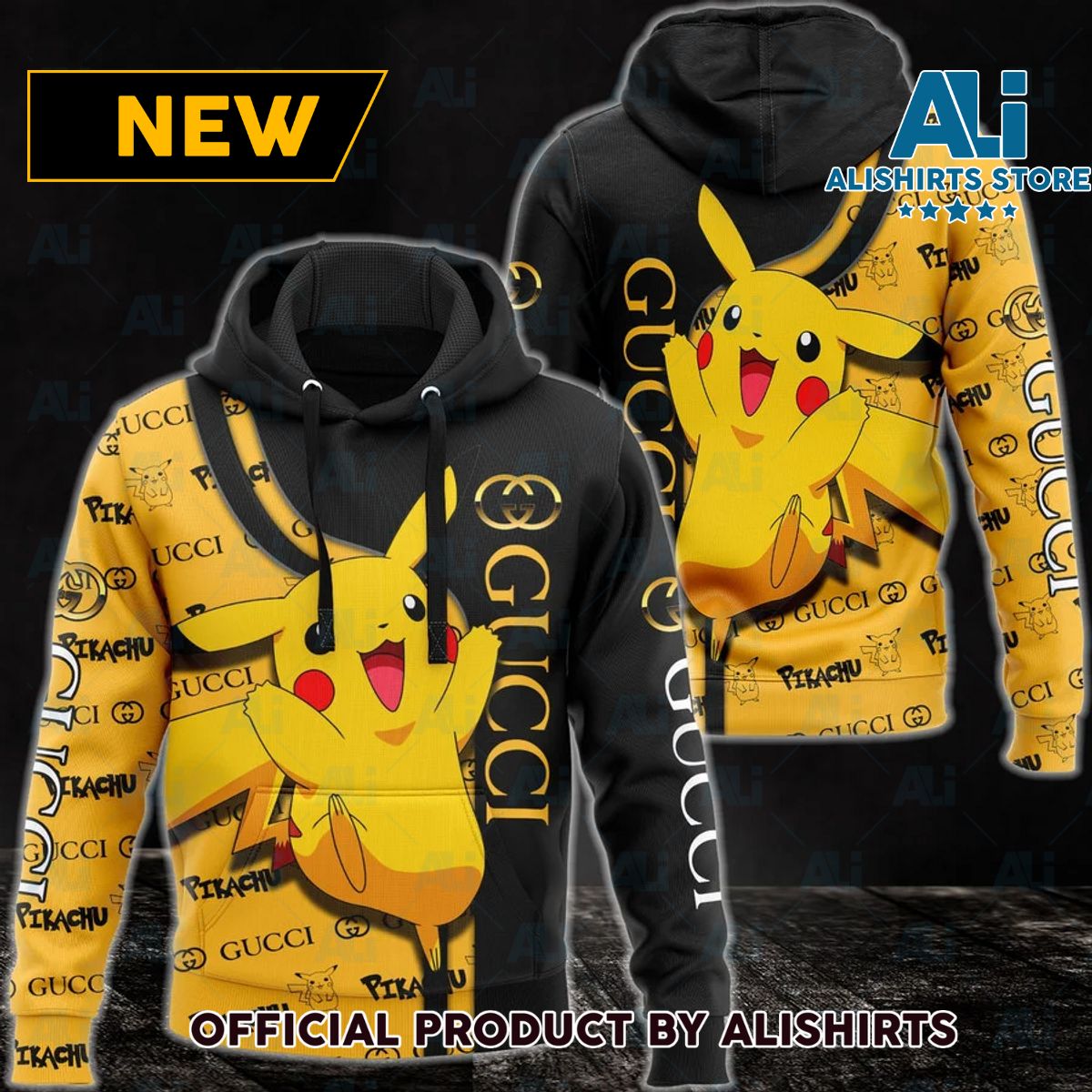 Gucci GG Pikachu Pokemon Hoodie Luxury Brand Outfits