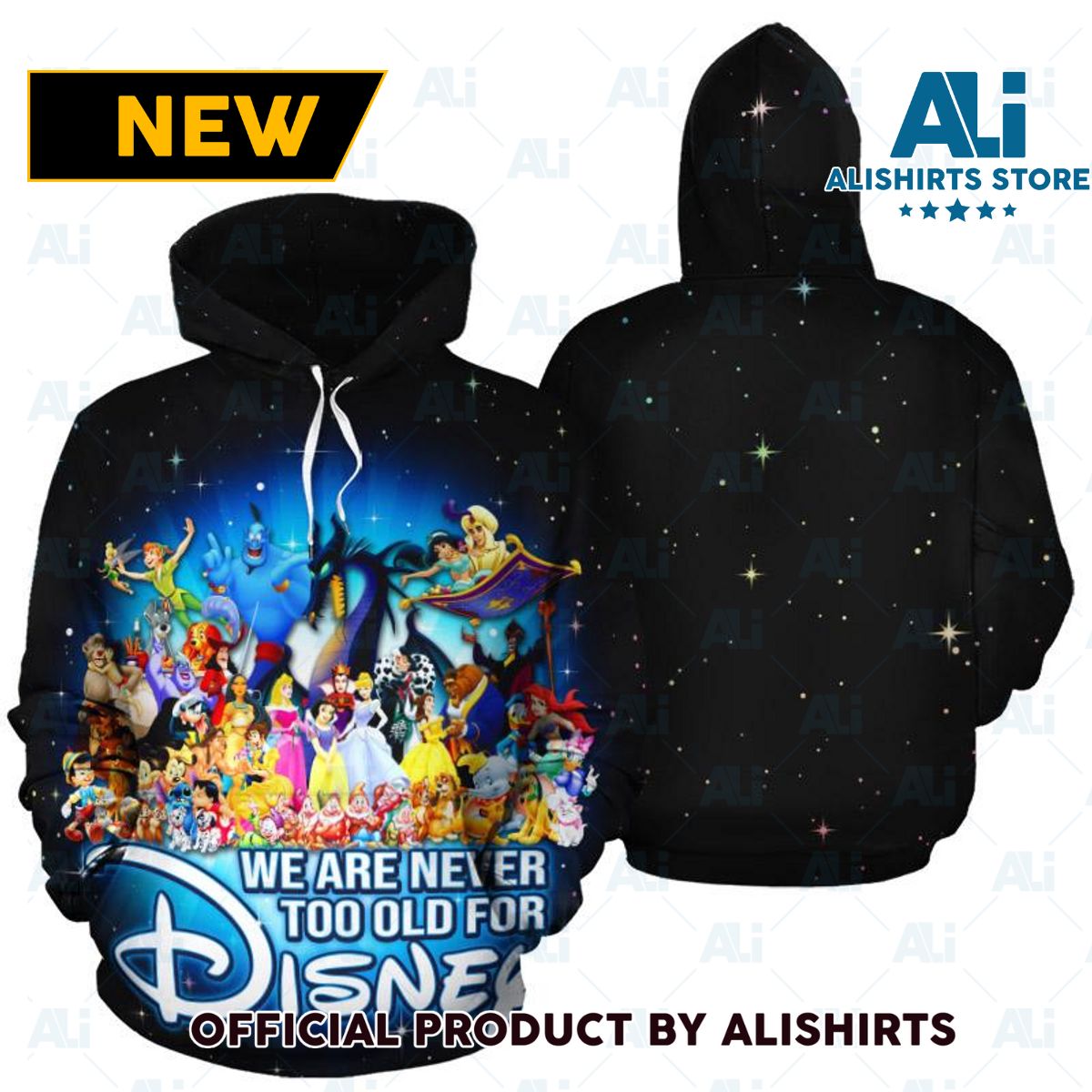 We are never too old for Disney Hoodie Luxury Brand Outfits