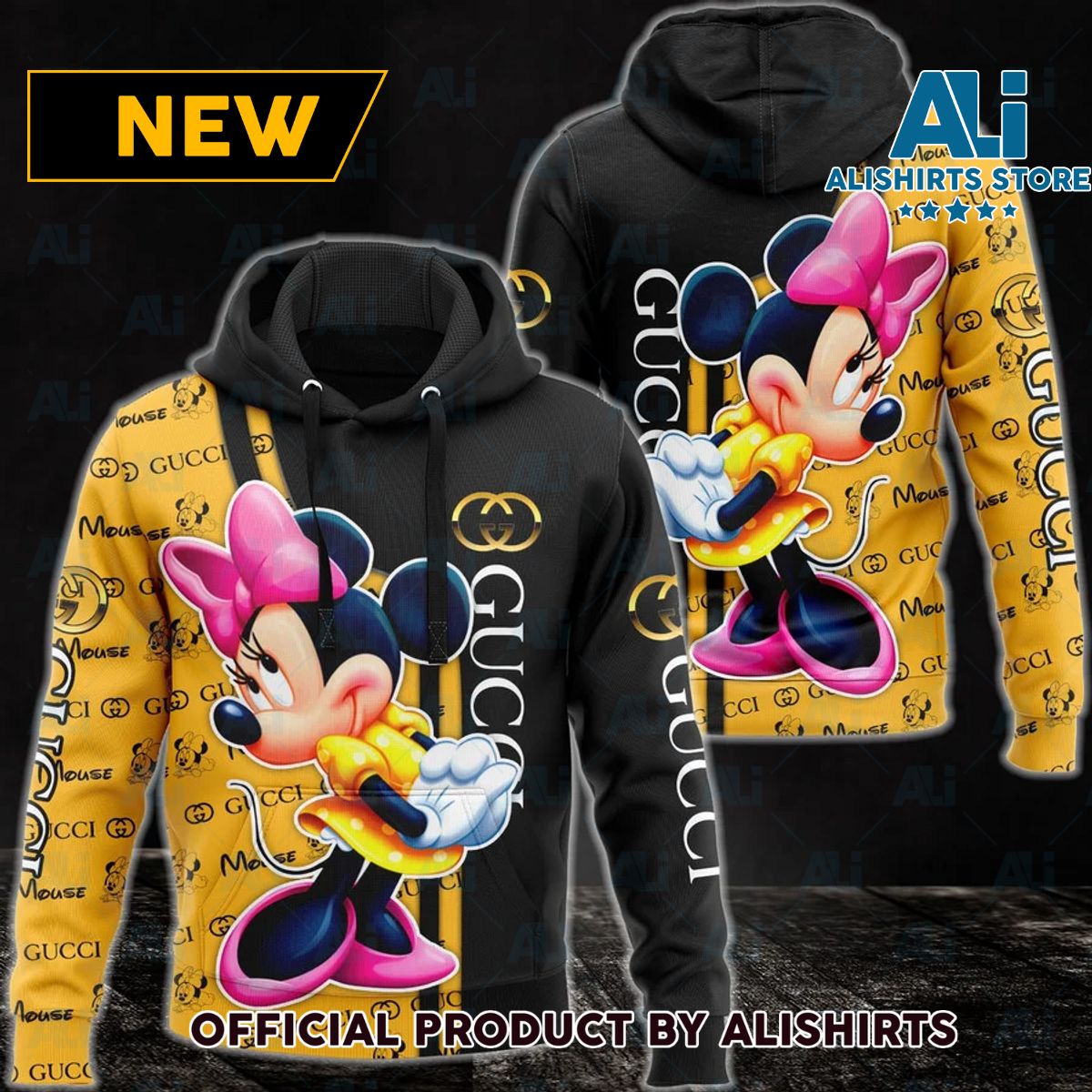 Gucci GG Minnie The Gleam Hoodie Luxury Brand Outfits