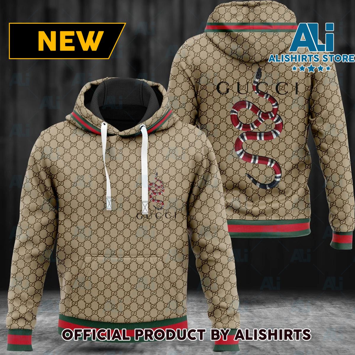 Gucci GG Snake Alessandro Michele Hoodie Luxury Brand Outfits