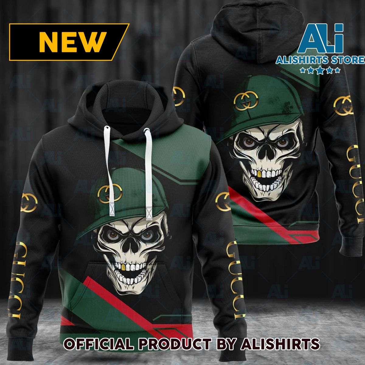 Gucci GG Hat Skull Hoodie Luxury Brand Outfits