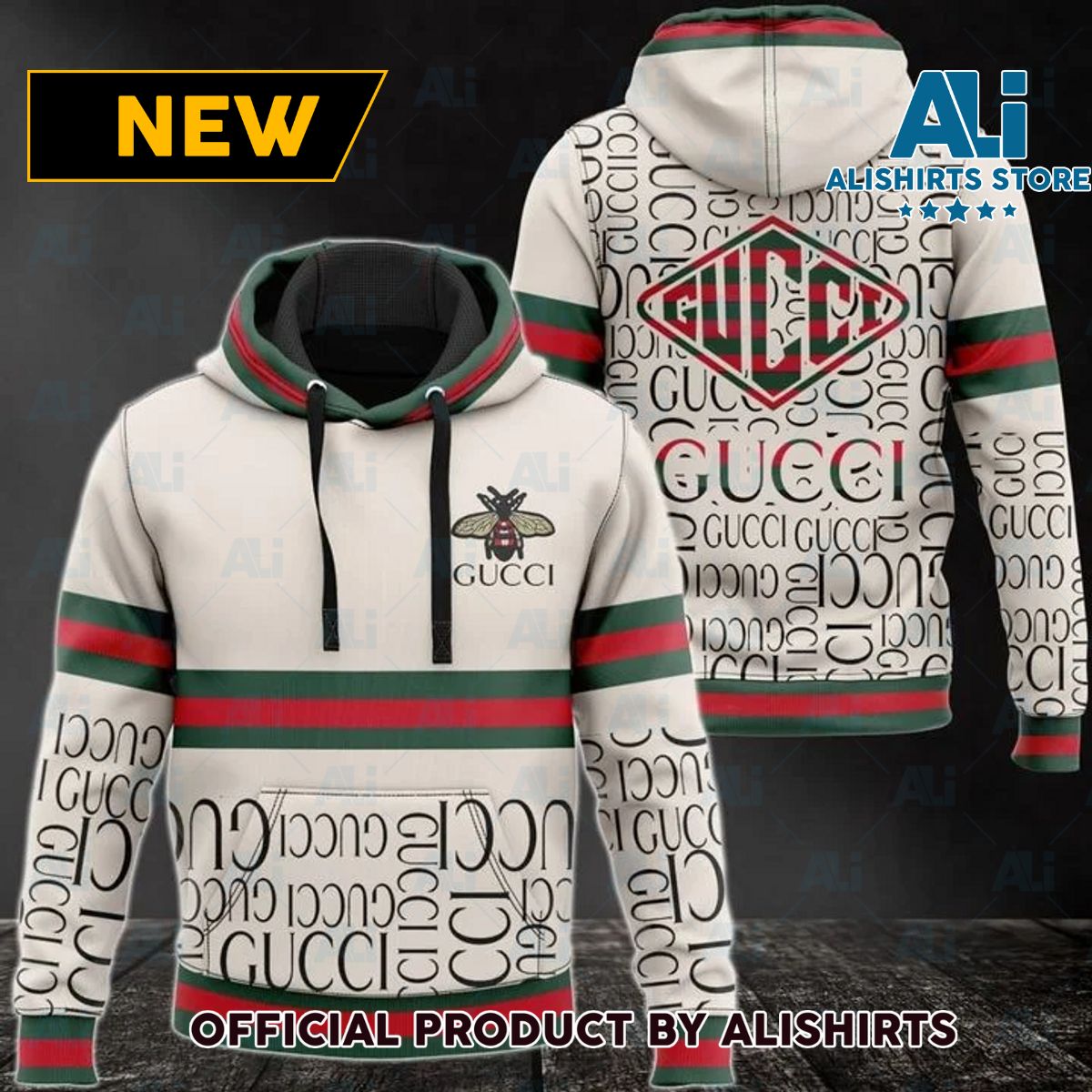 Gucci Bee Italy Stripe Hoodie Luxury Brand Outfits