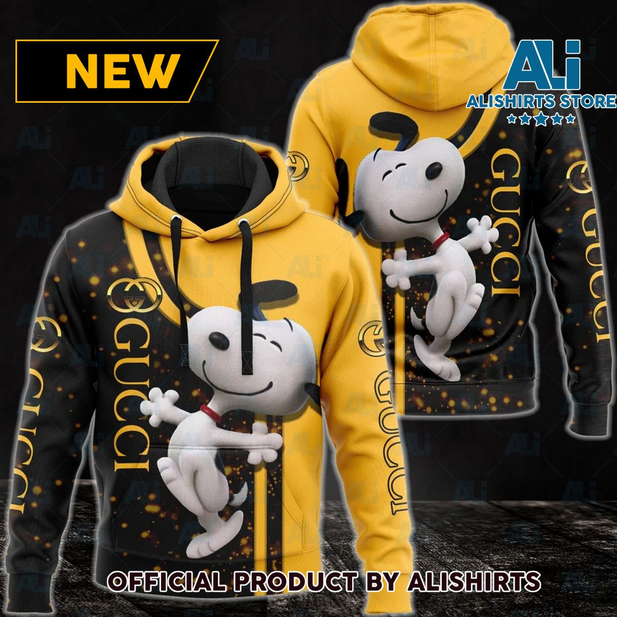 Gucci GG Snoopy Dog Disney Hoodie Luxury Brand Outfits