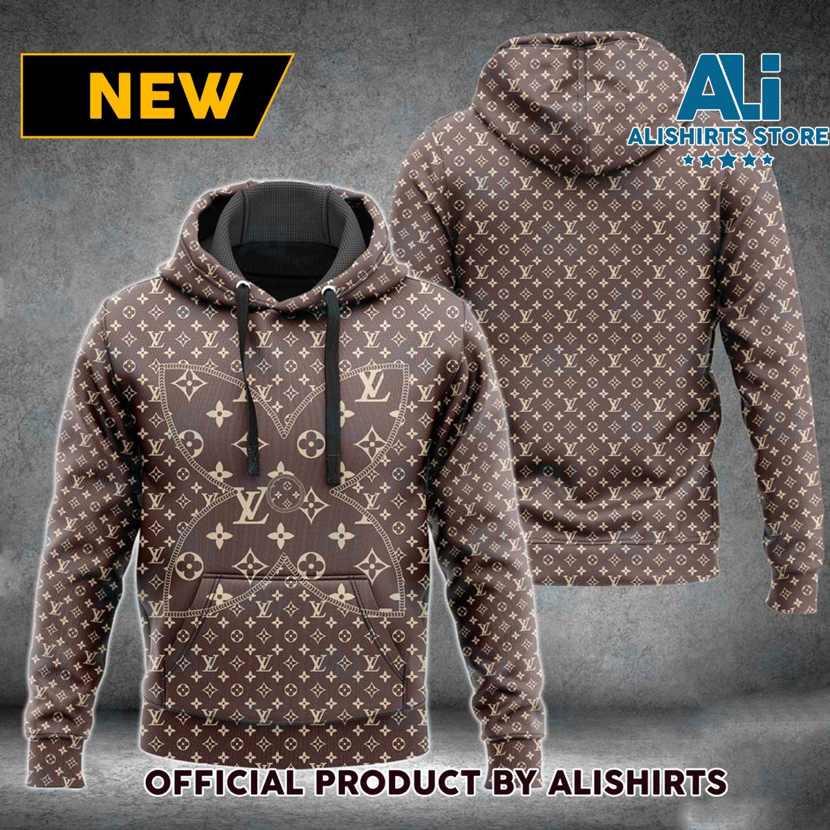 Louis Vuitton LV Brown Neverfull Hoodie Luxury Brand Outfits