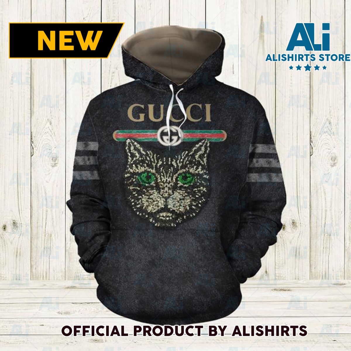 Gucci Cat Hoodie Luxury Brand Outfits