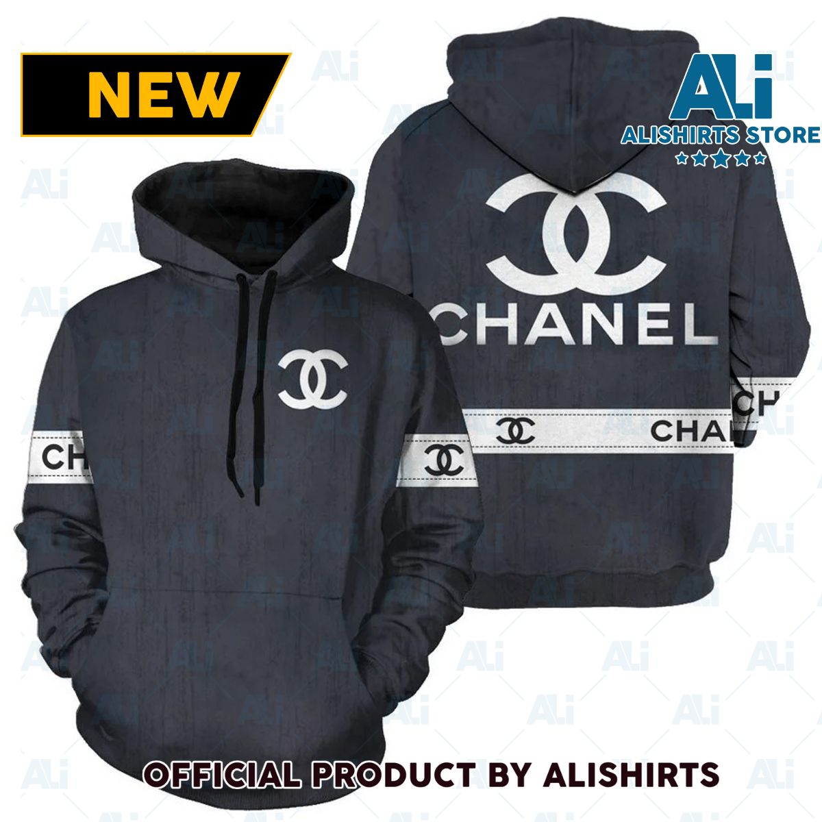 Chanel grey Hoodie Luxury Brand Outfits