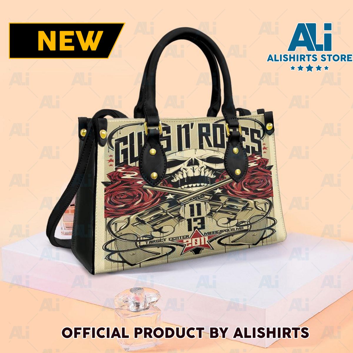 Guns N? Roses November 13 Personalized Leather HandBags Women Tote Bag