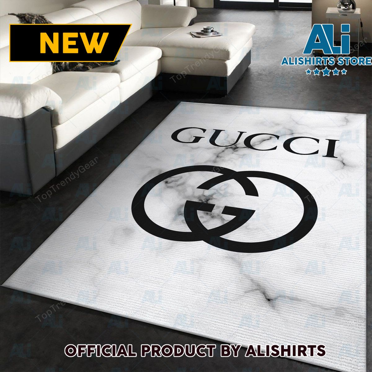 Gucci Italia Marble Luxury Brand Rug Carpet For House Decoration