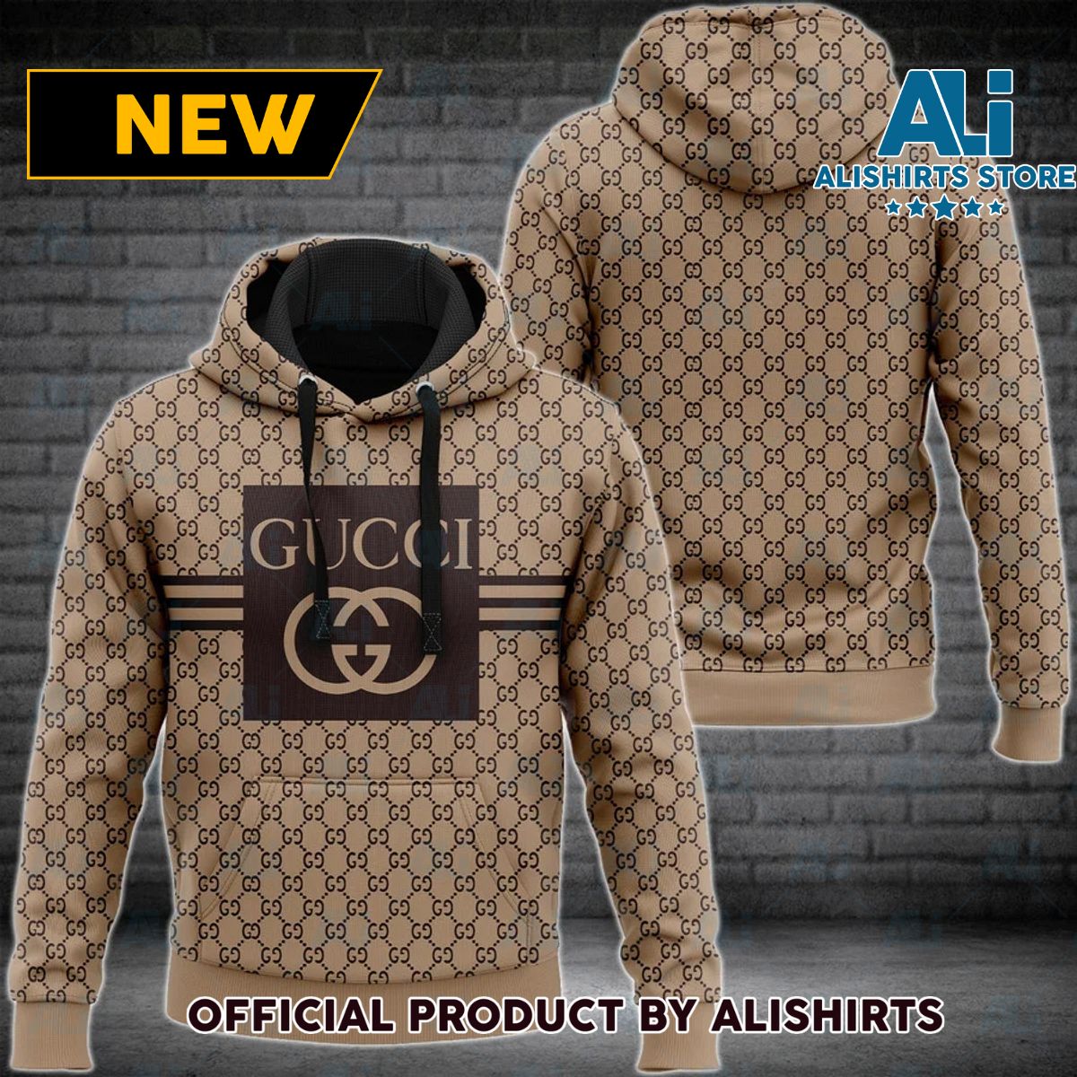 Gucci Brown 1921 Hoodie Luxury Brand Outfits