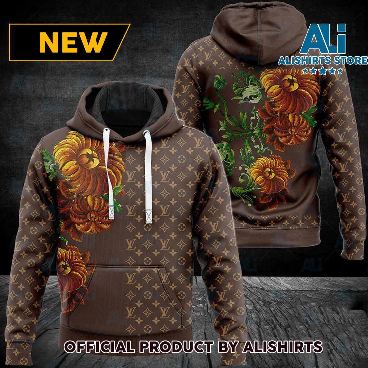 Louis Vuitton LV Flower Hoodie Luxury Brand Outfits