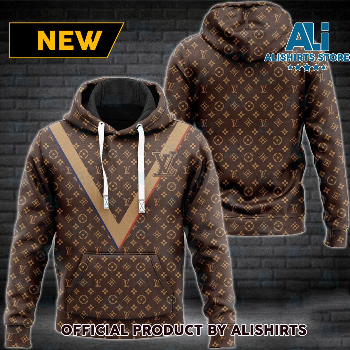 Louis Vuitton LV Brown All Set Top Hoodie Luxury Brand Outfits