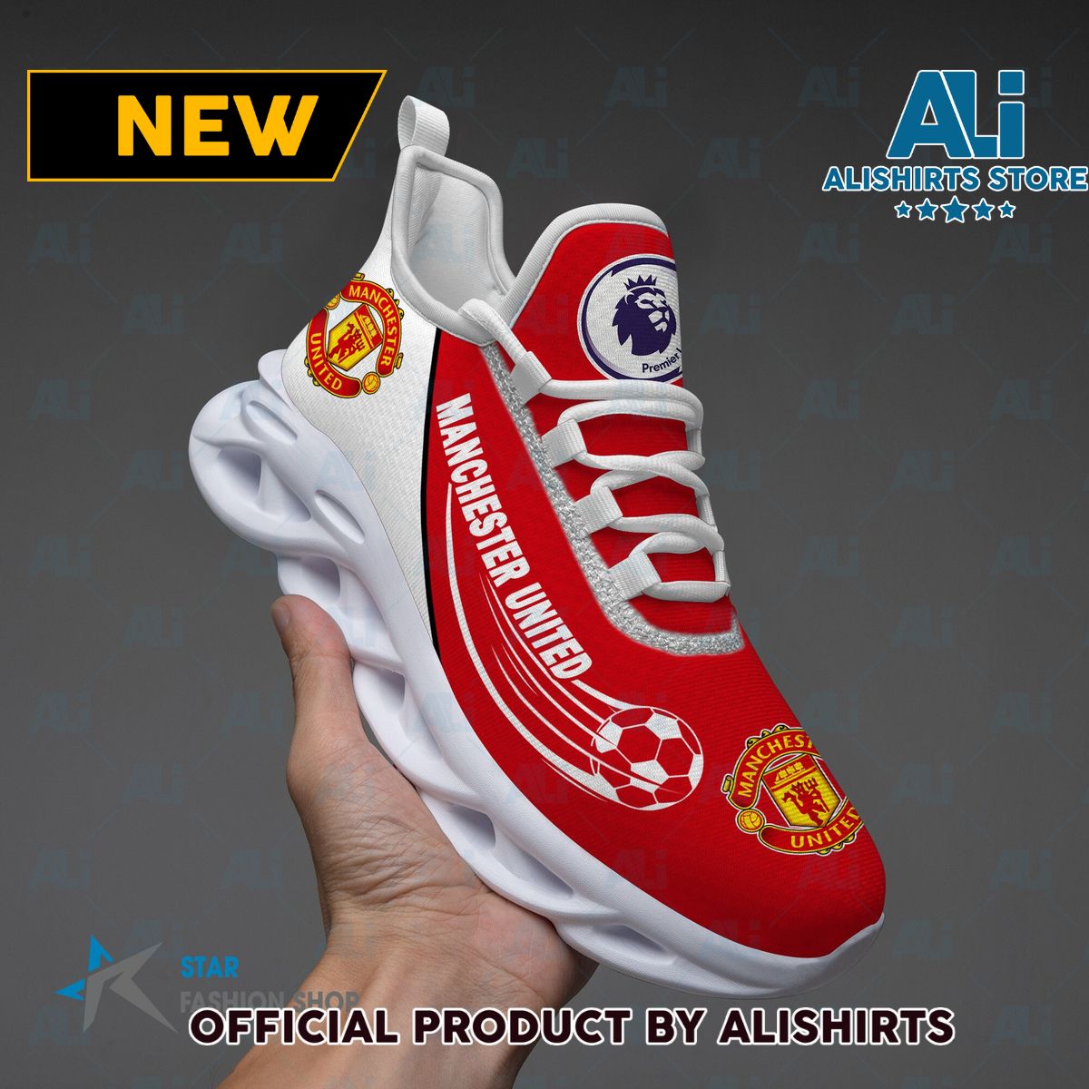 Manchester United EPL Running Tennis Shoe Maxsoul Sneaker