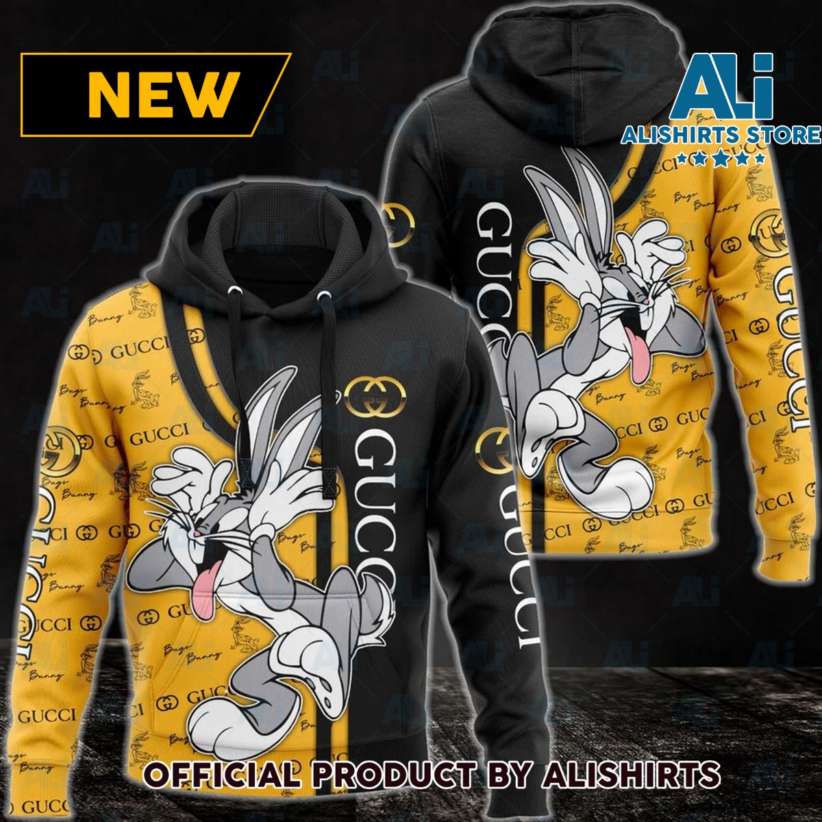 Gucci Bugs Bunny Cartoon Hoodie Luxury Brand Outfits