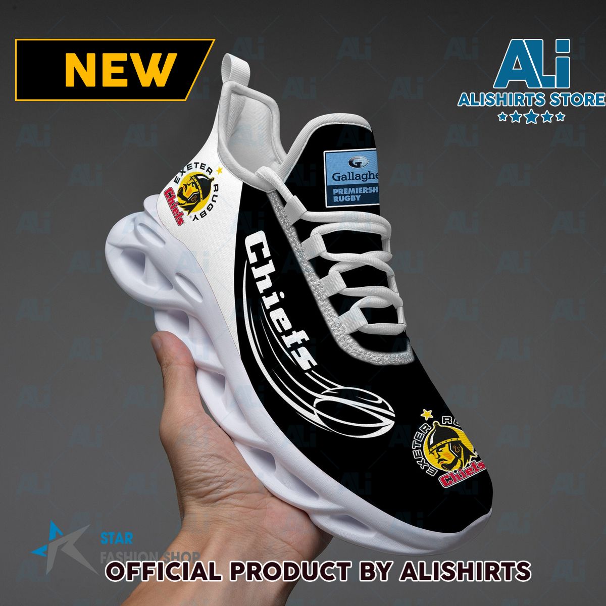 Premiership Rugby Exeter Chiefs Running Tennis Shoe Maxsoul Sneaker