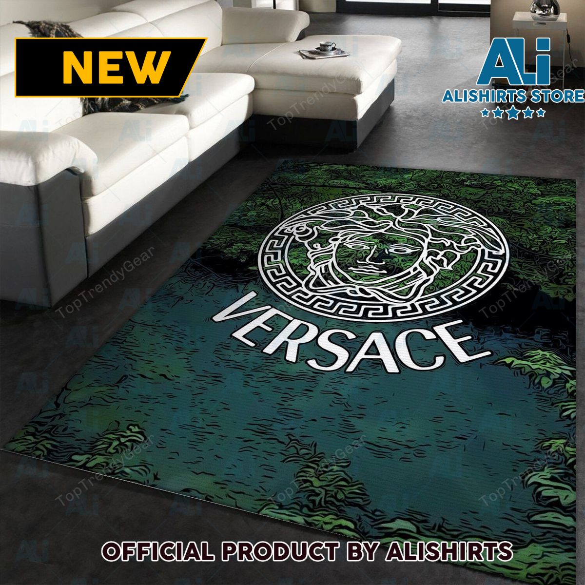 Versace Natural Luxury Brand Rug Carpet For House Decoration