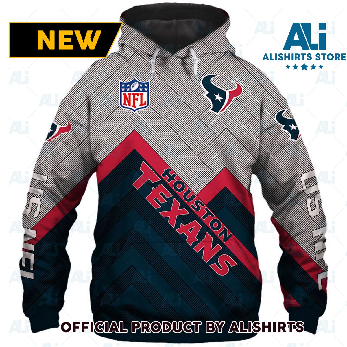 NFL Houston Texans Grid Graphic Hoodie