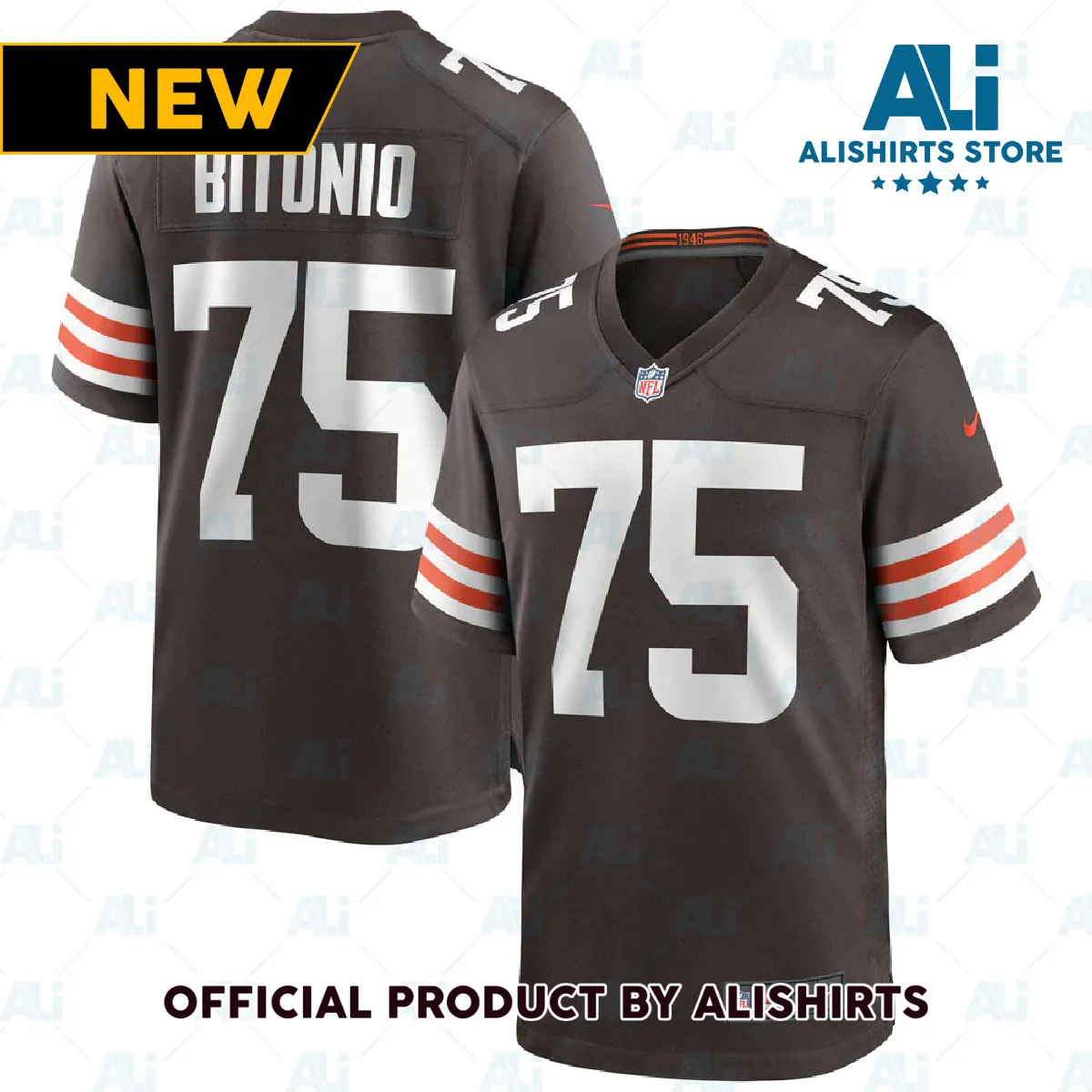 Cleveland Browns Joel Bitonio Game Jersey Brown