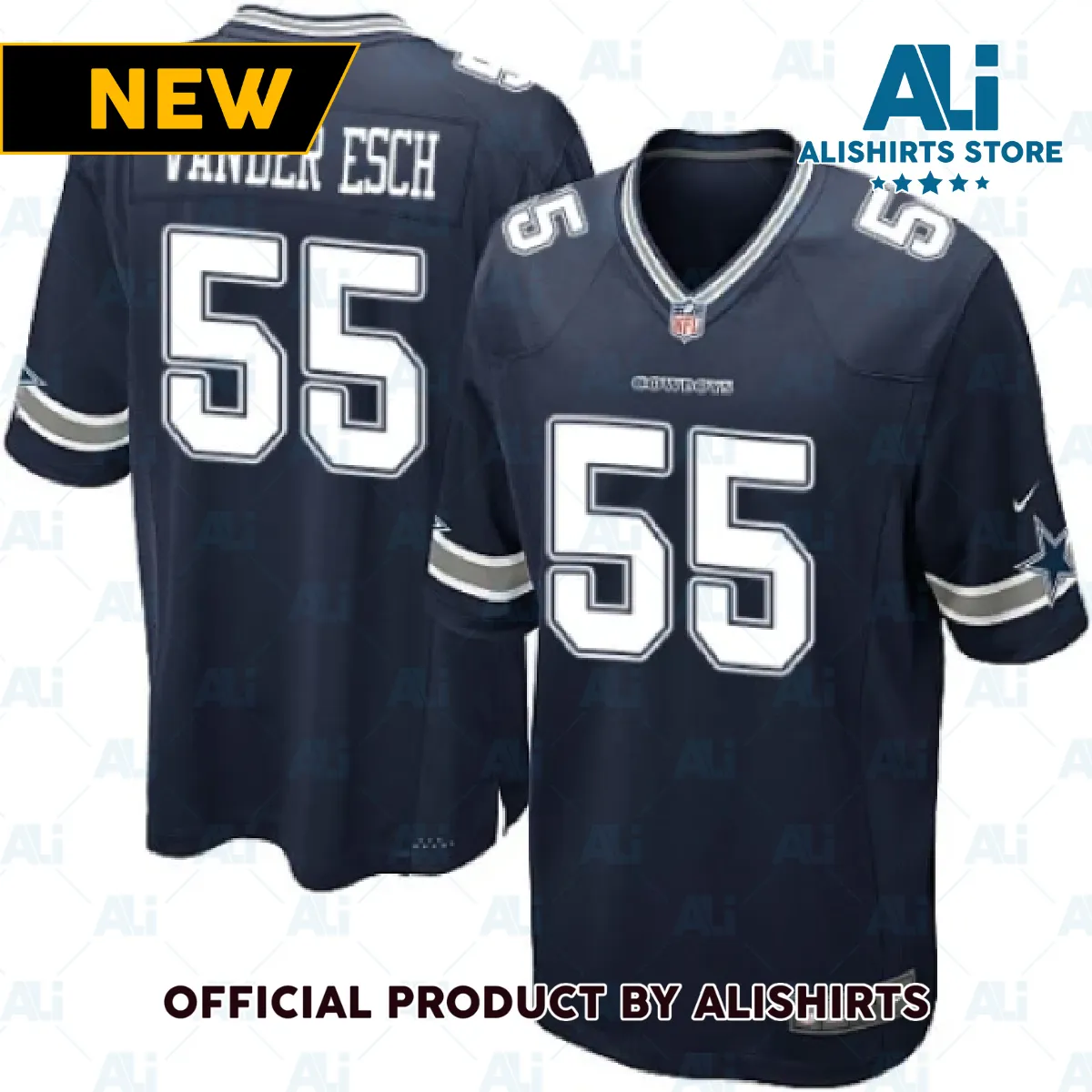 Dallas Cowboys Leighton Vander Esch  Game Jersey Navy Blue