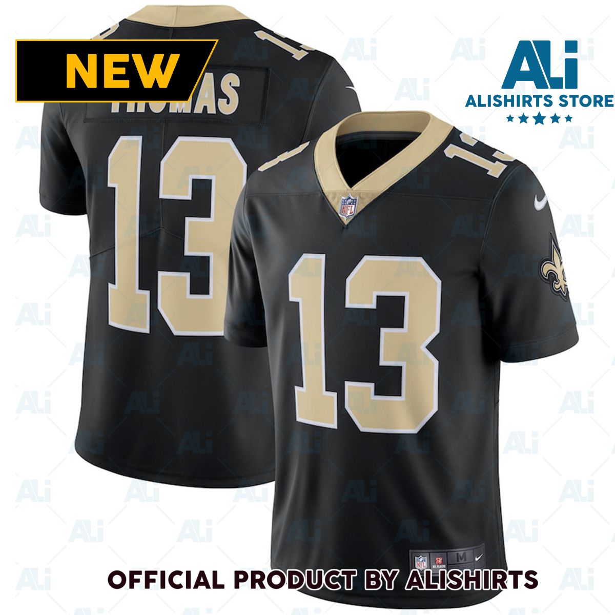 New Orleans Saints Michael Thomas Vapor Jersey Black