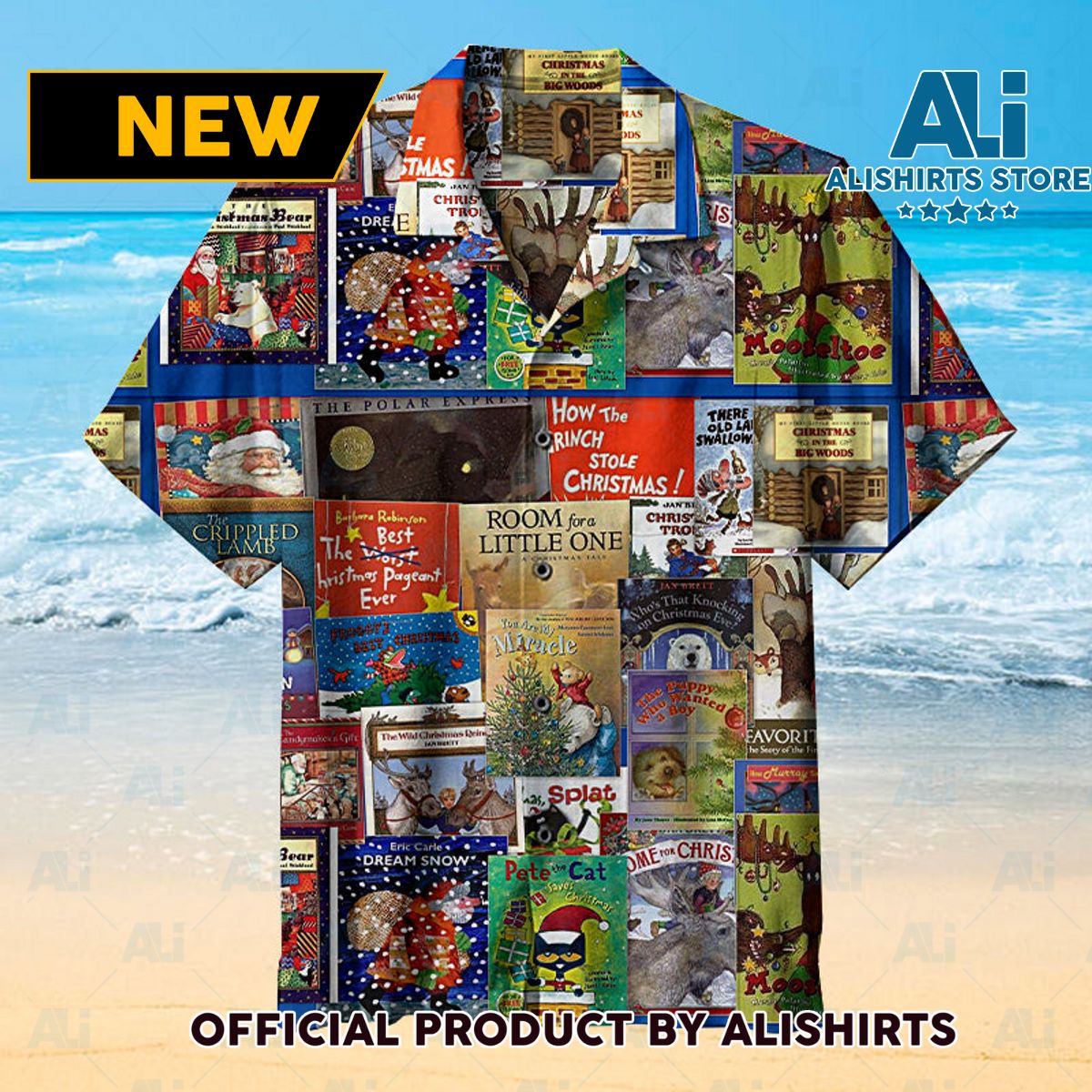 Christmas Book Collection Unisex Hawaiian Shirt